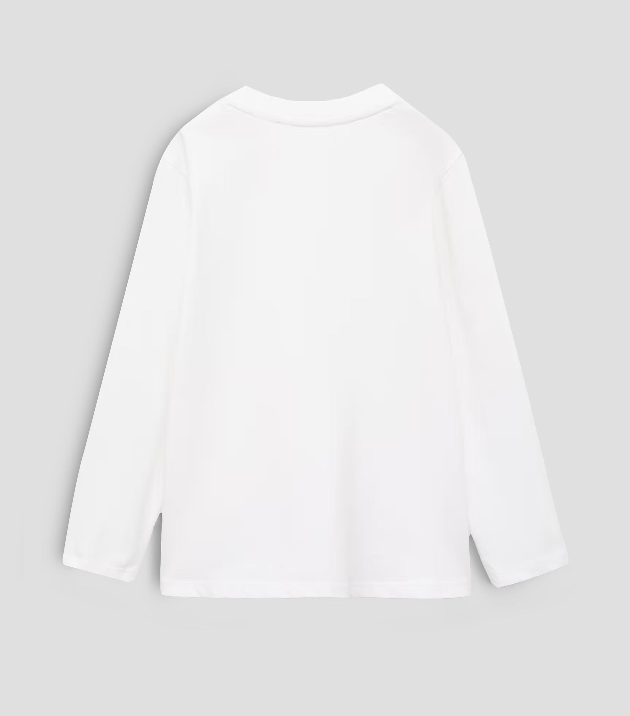 Playera cuello redondo manga larga lisa Niño